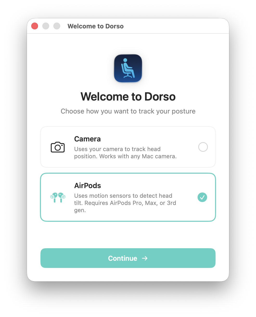 Onboarding - Choose Tracking Method