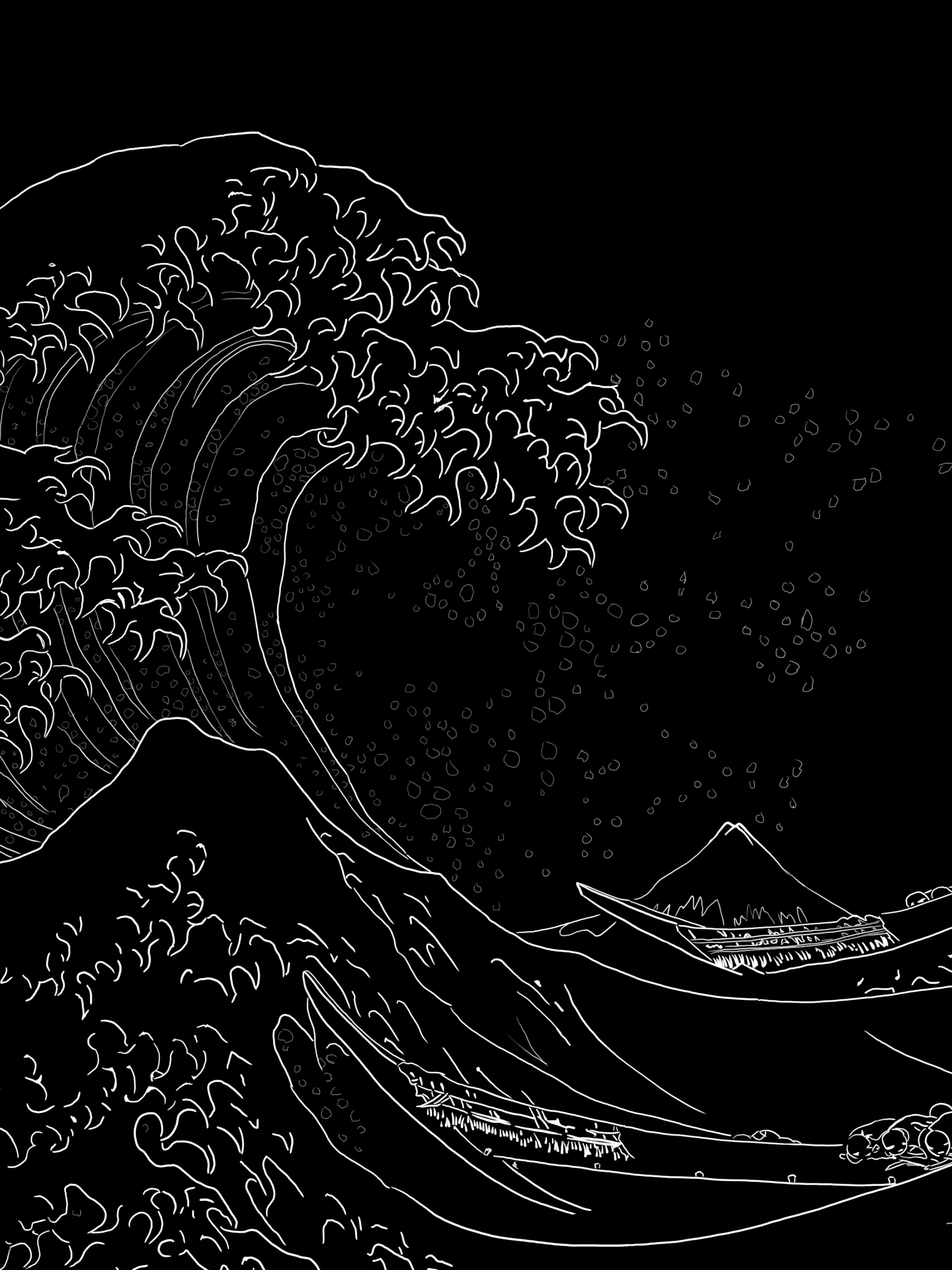 kanagawa wave black