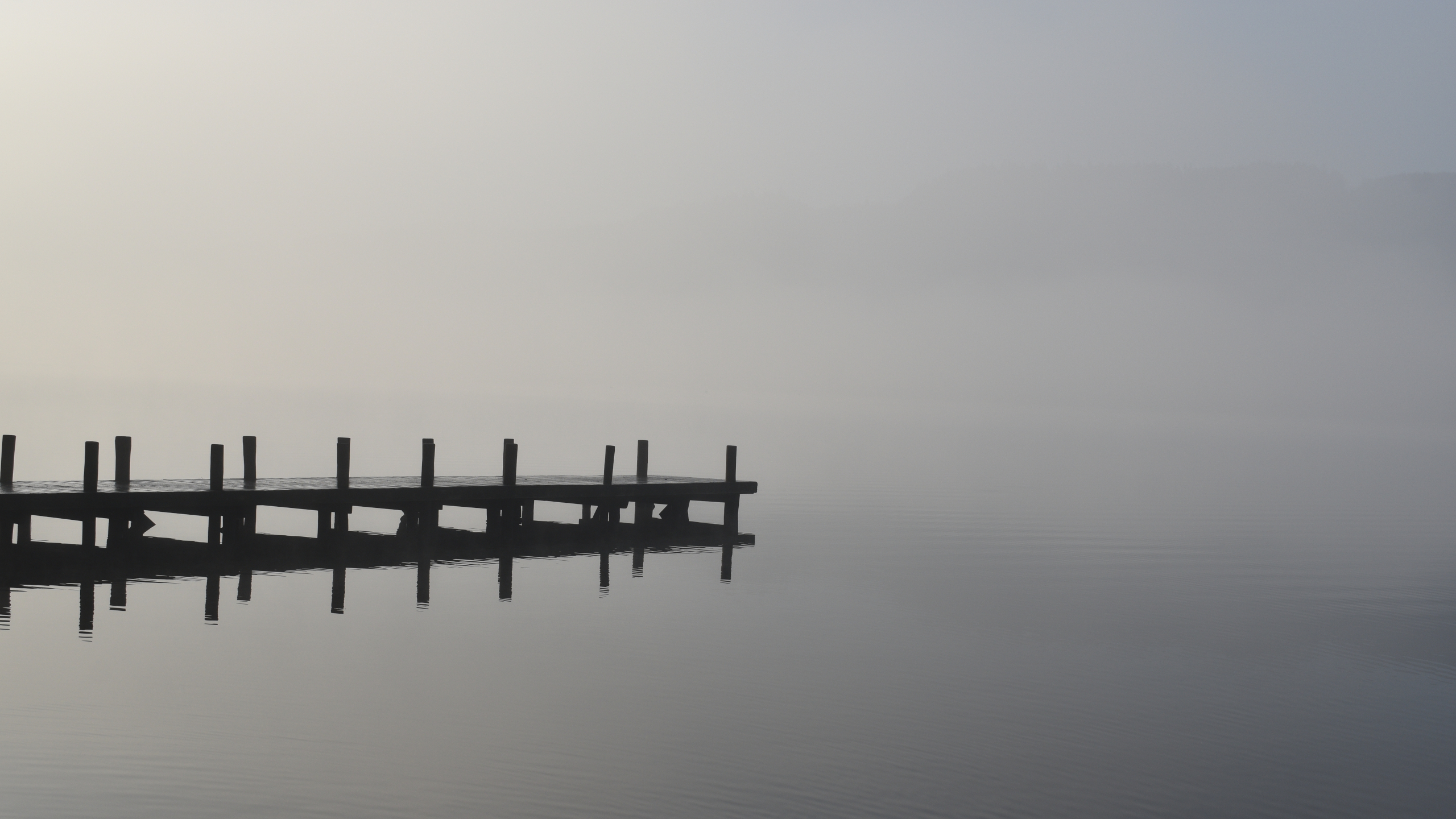 a dock on the water