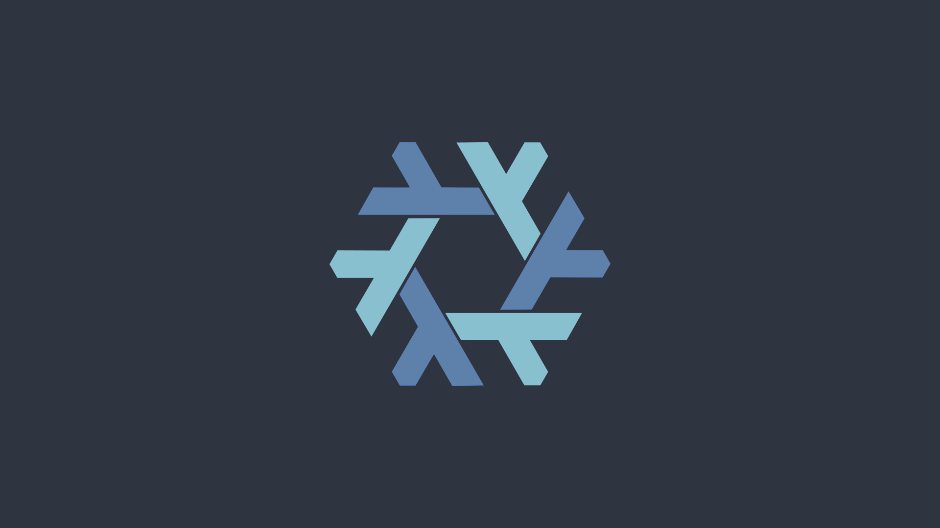 a blue and grey logo