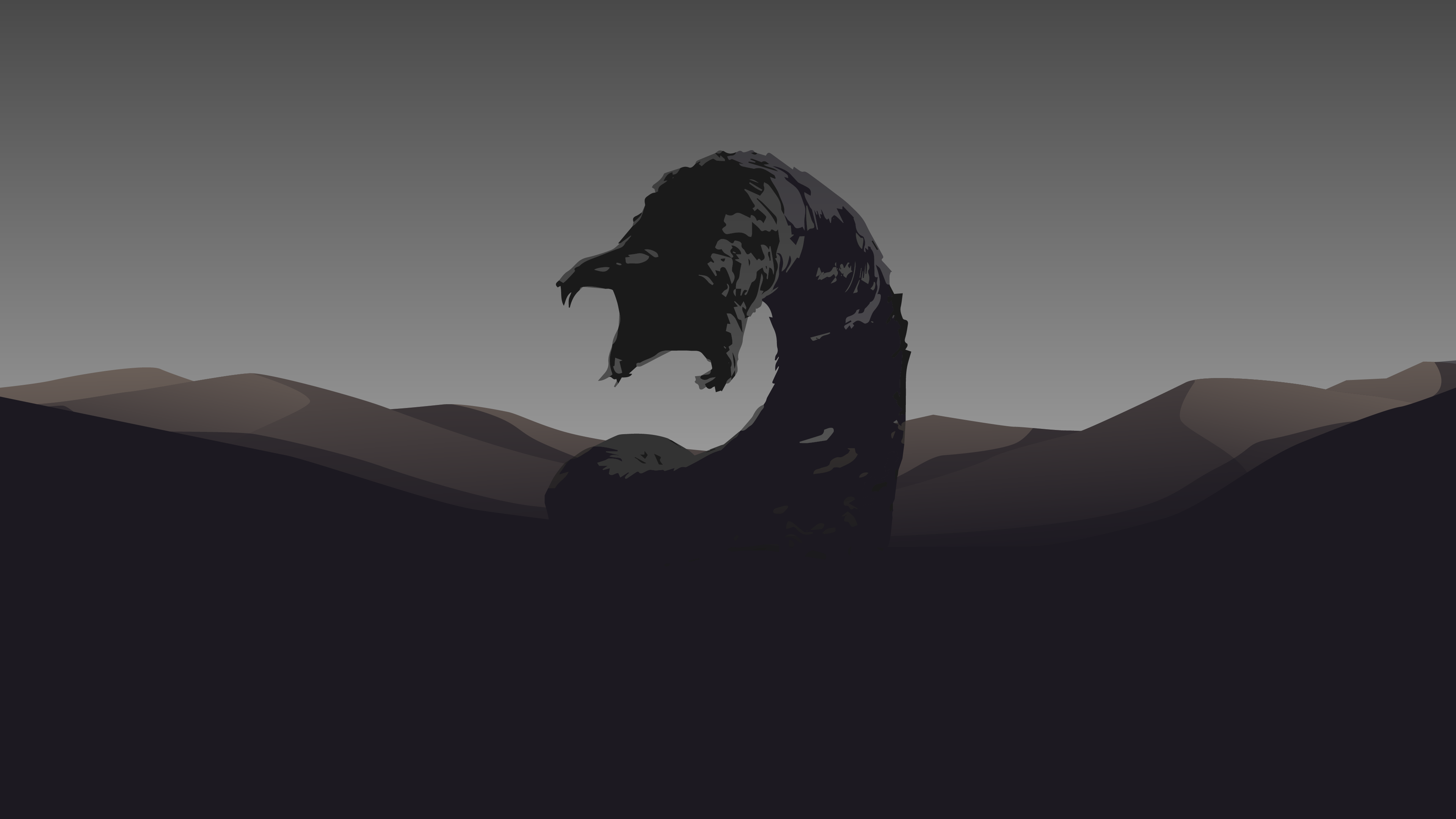 a black and white image of a monster