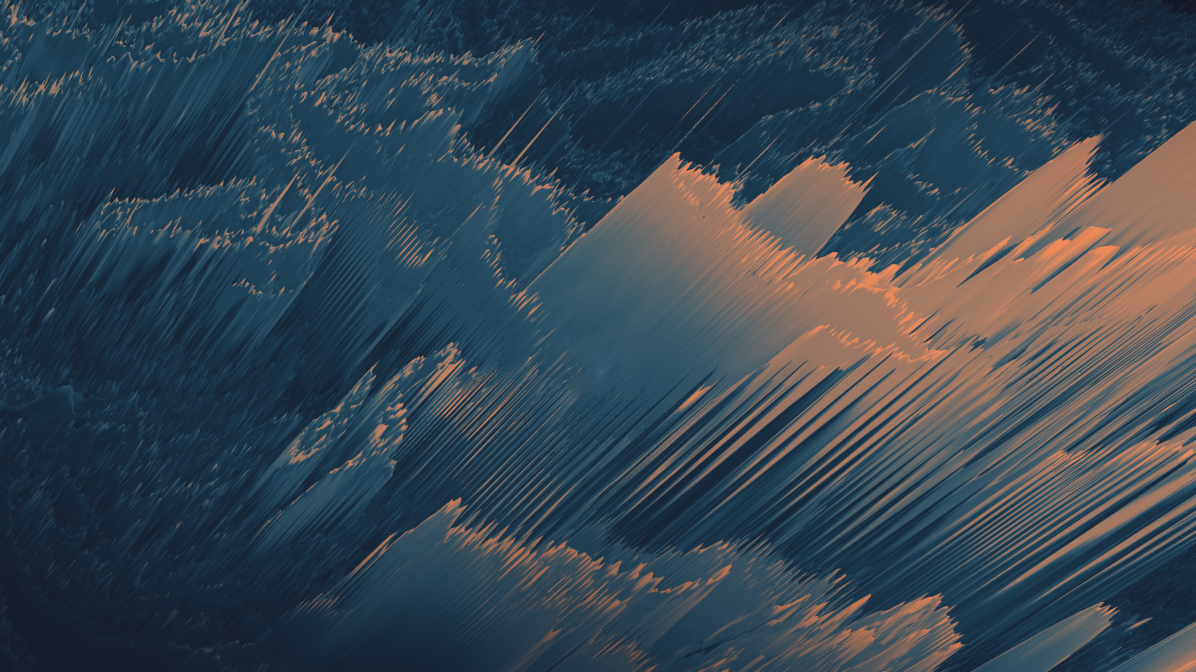 a blue and orange background