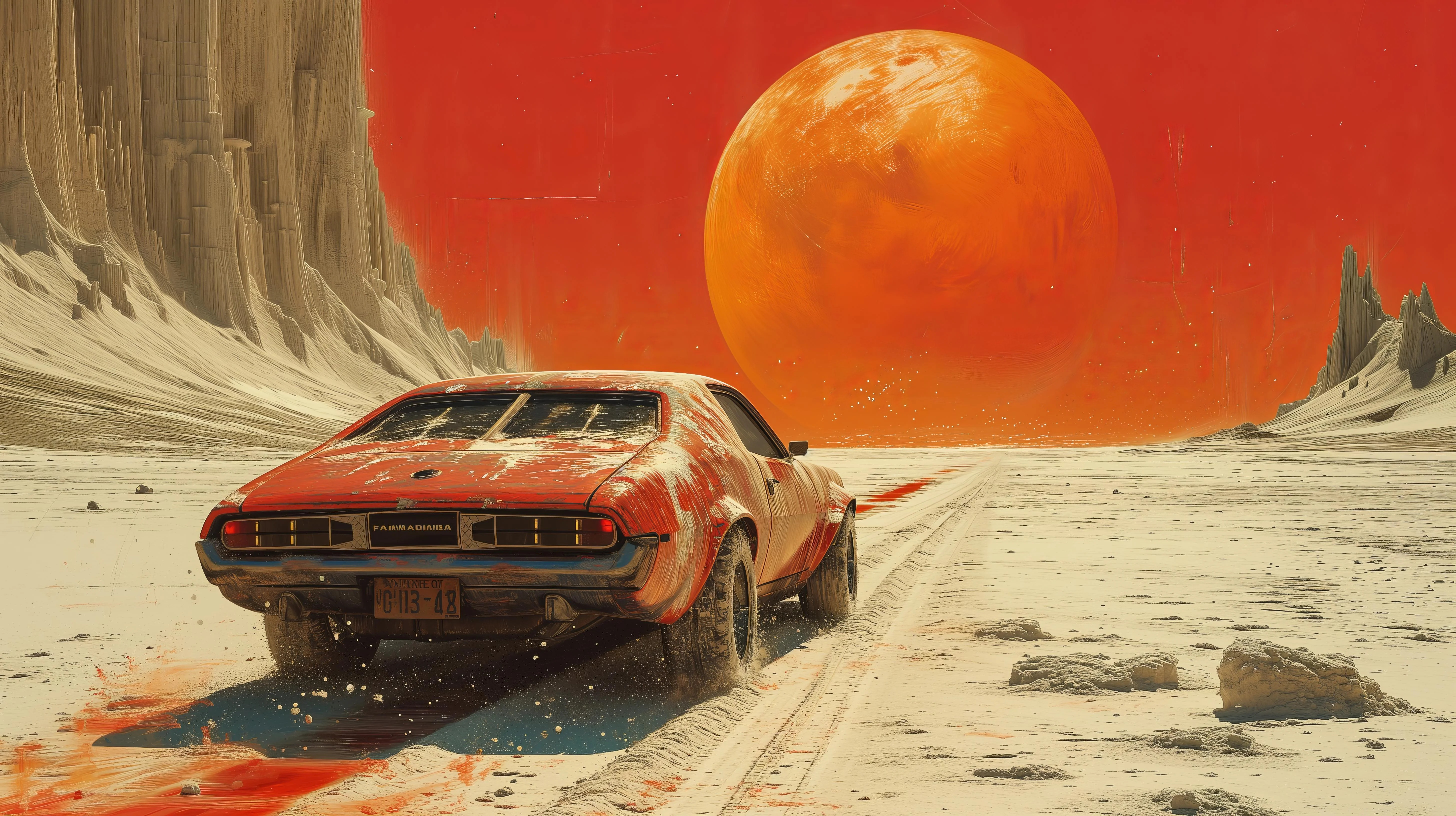 car on mars