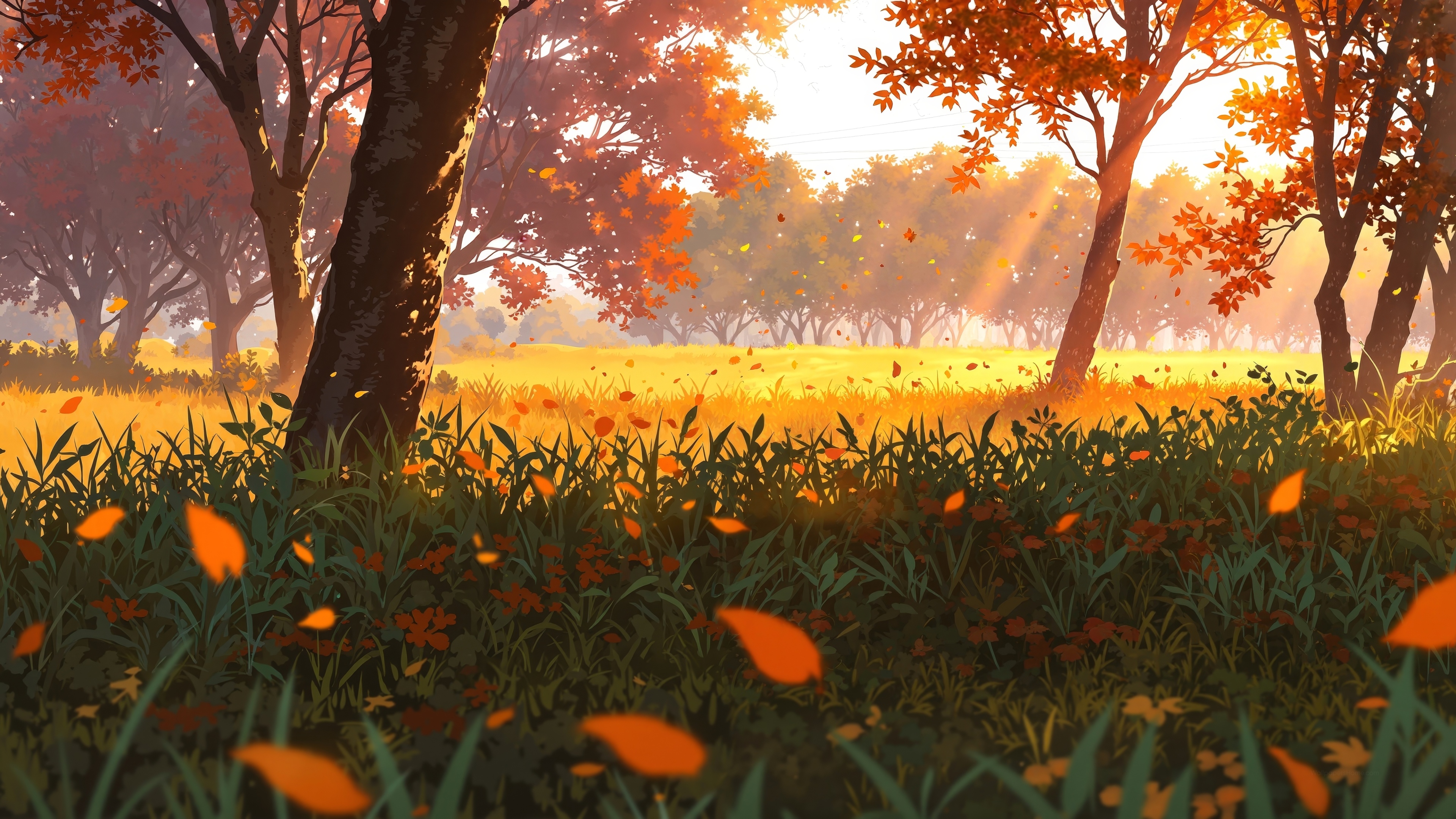 cozy fall autumn scenery