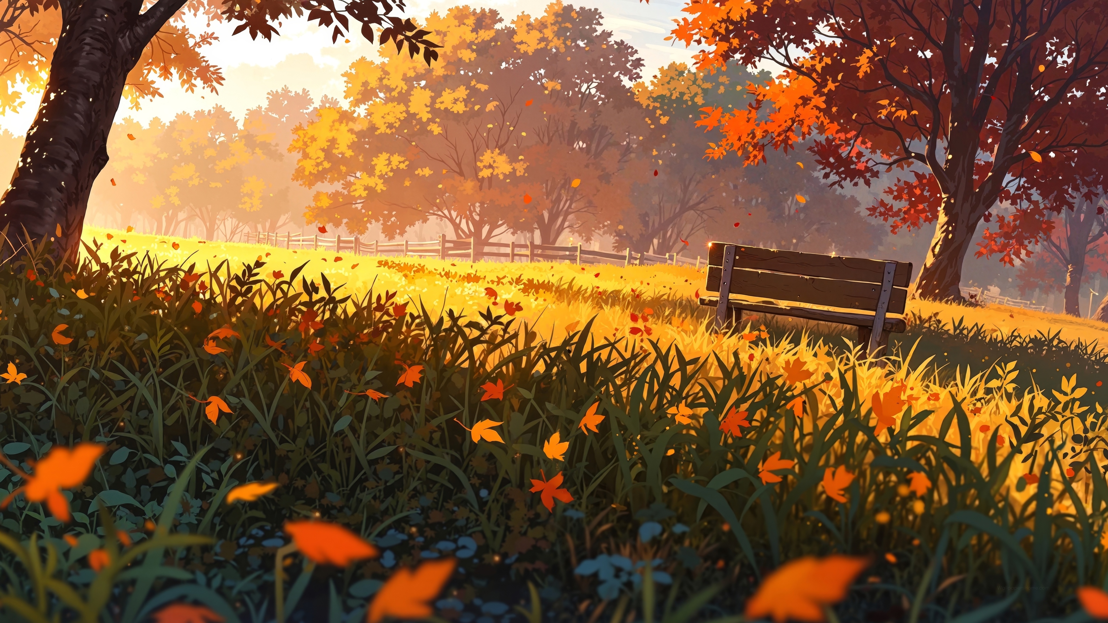 cozy fall peaceful meadow
