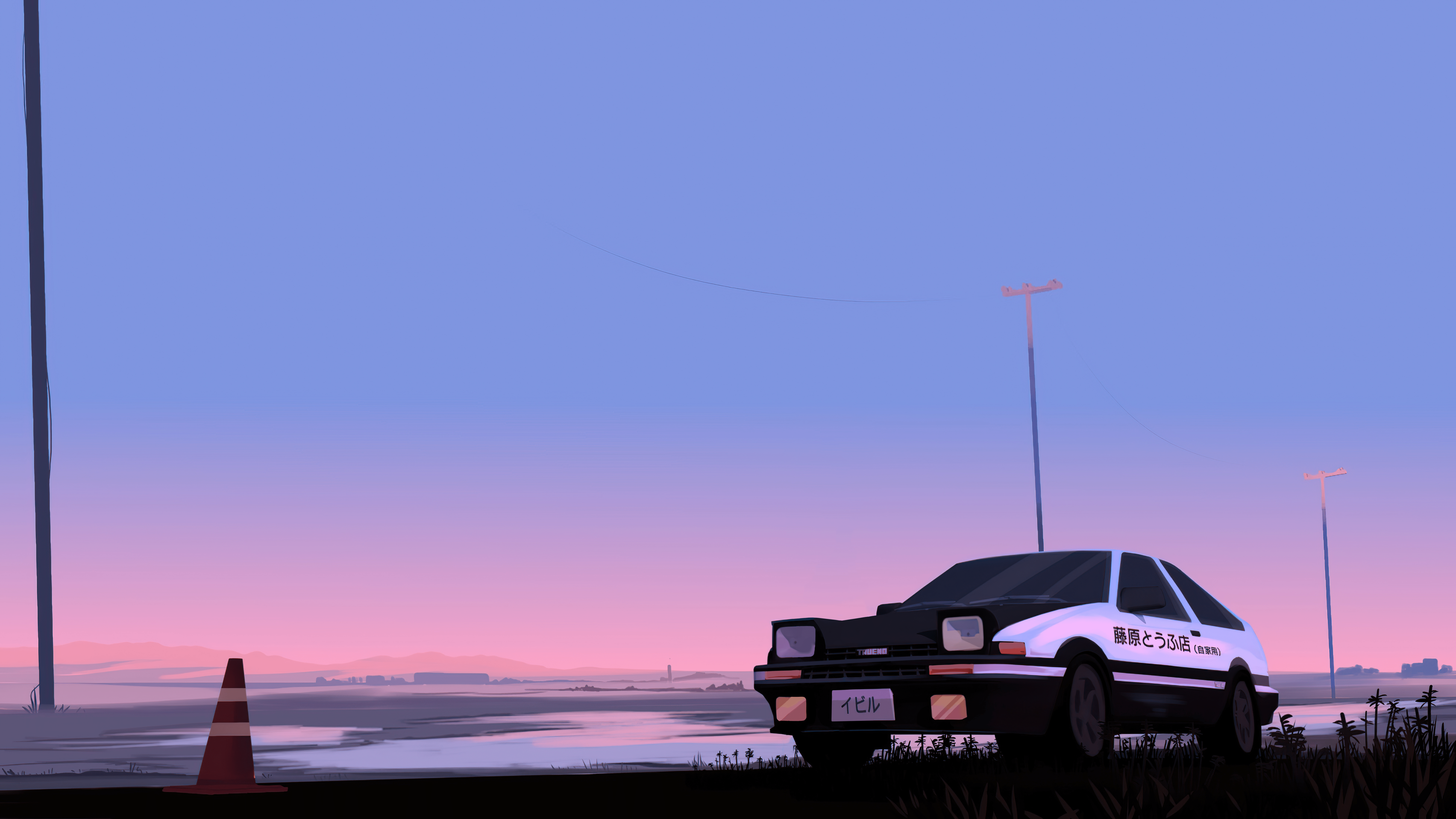 pastel car