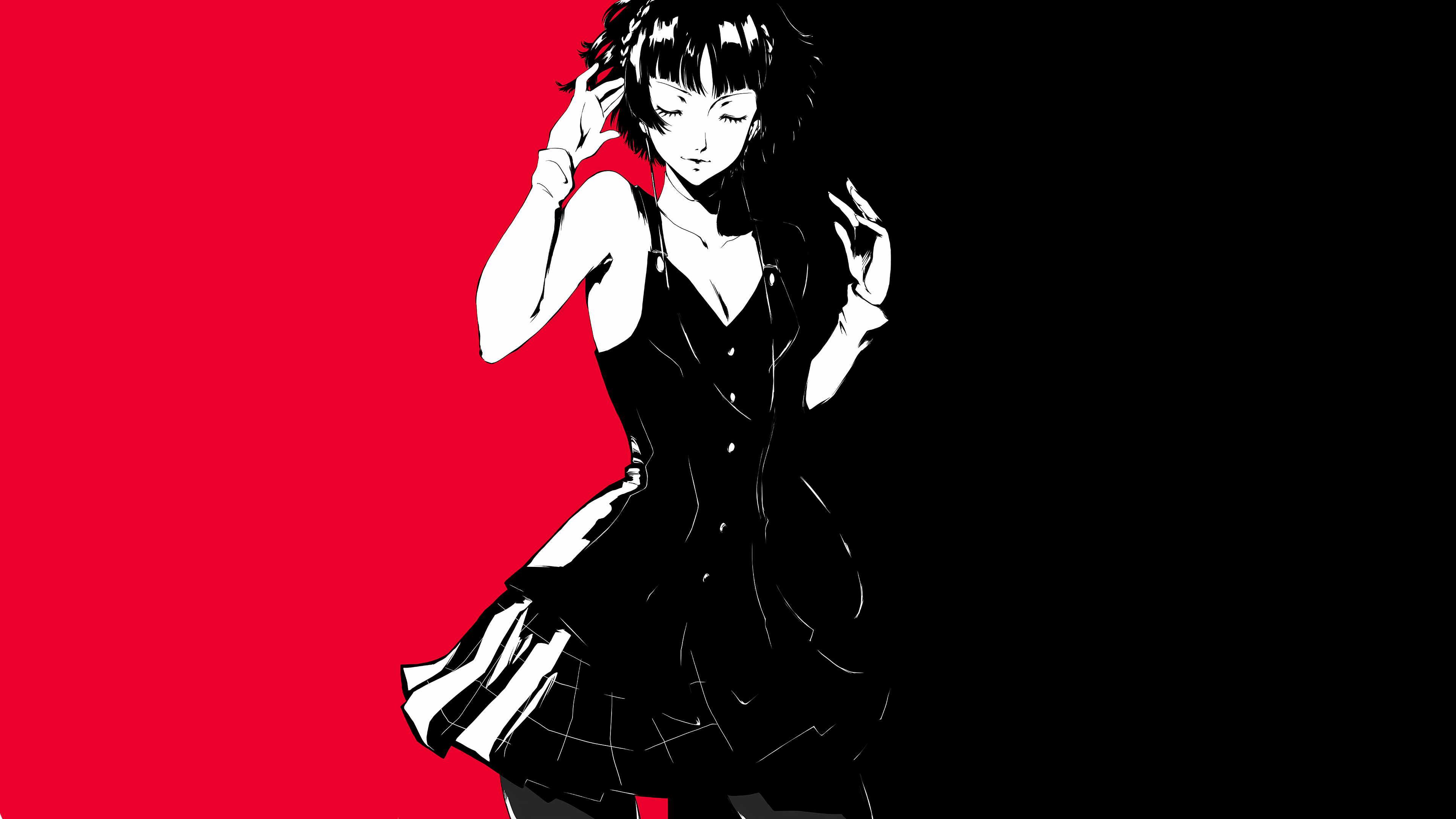 red black girl