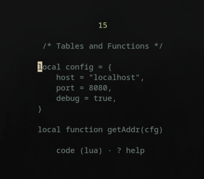 Real Code Snippets