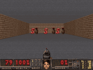 Von choosing movement and combat actions in Doom, 29 seconds of unedited gameplay