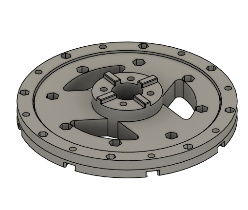 3D printed azimuth bearing