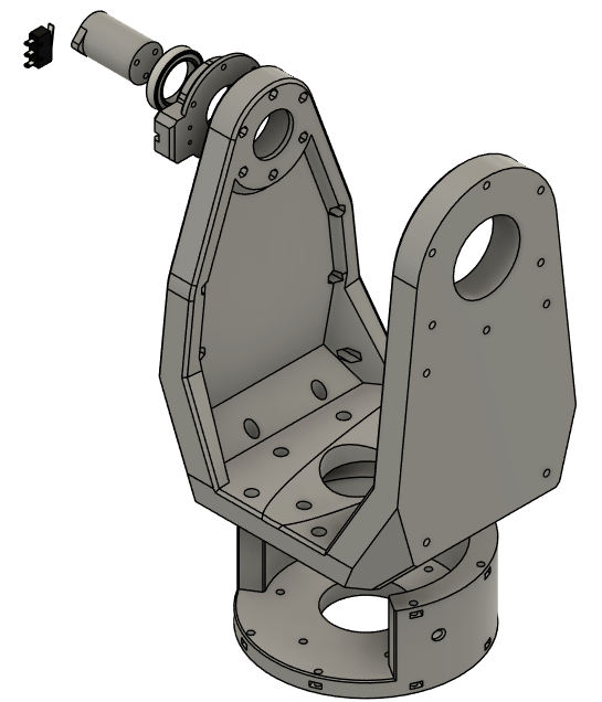 Main frame and neck frame exploded view