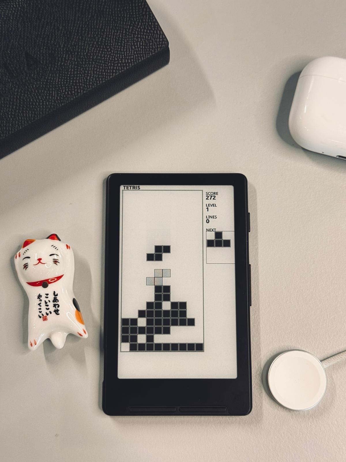 Tetris on e-ink