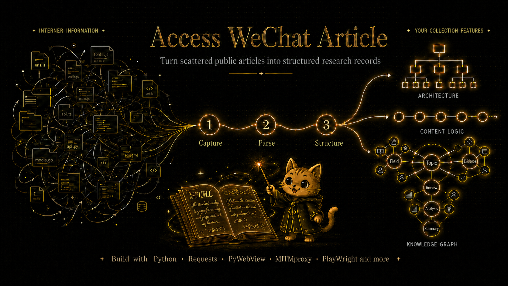 Access WeChat Article research workbench hero