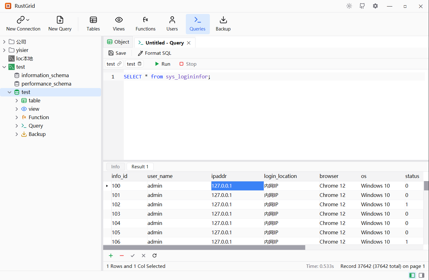 SQL editor