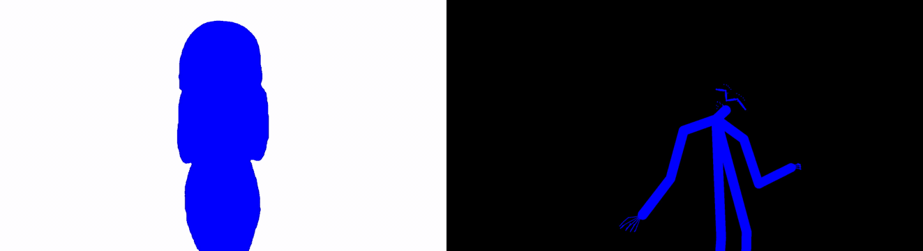 pose-driven animation mask example